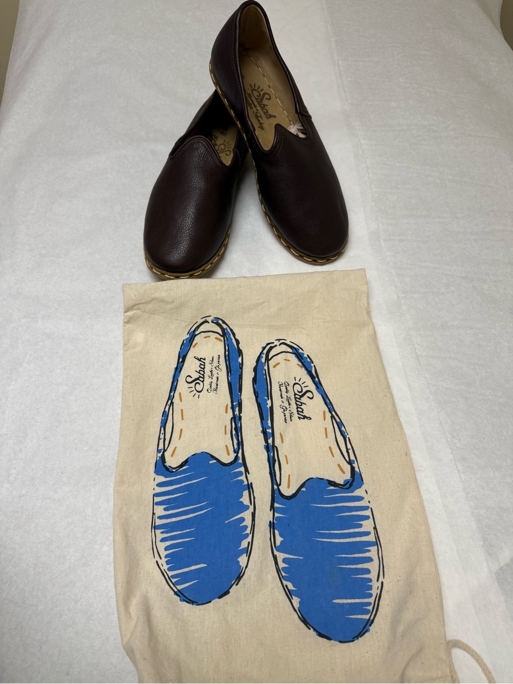 NWOT🟤Sabah Dark Brown Leather Slip-On Loafer🟤